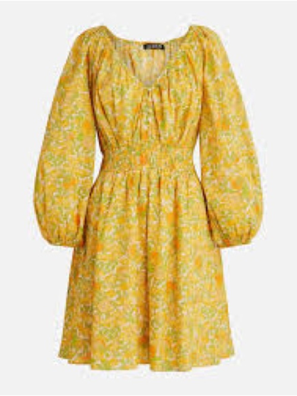 J. Crew Yellow and Green Floral Kids Dress